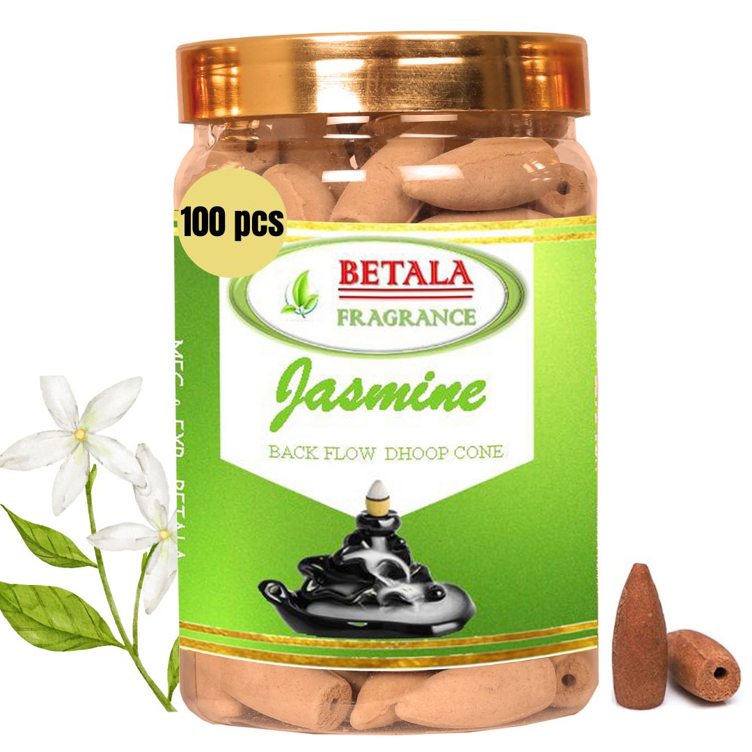 Jasmine Flavour Backflow Dhoop Cone