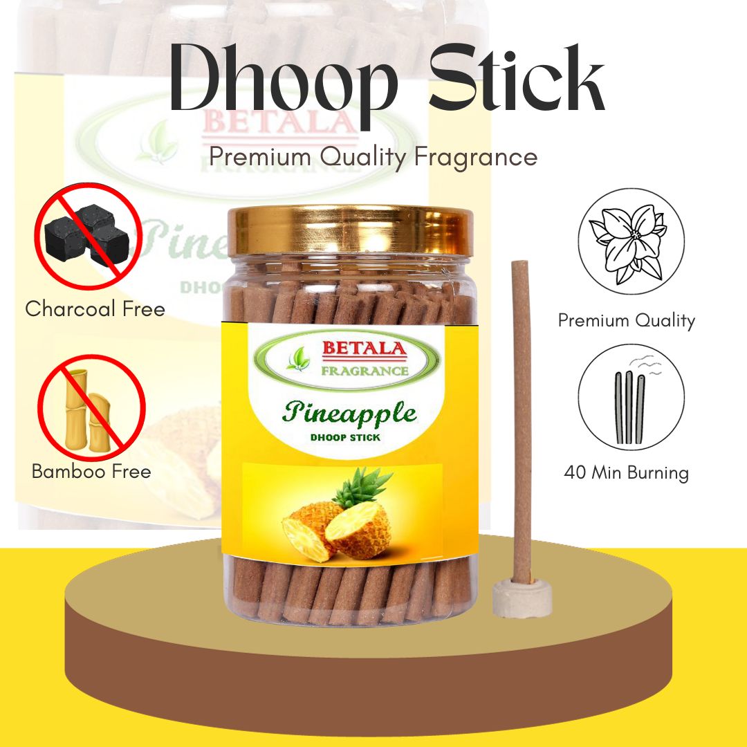 Betala Fragrance Dhoop Stick Promotional Bundle - Apple, Pineapple, Strawberry & Orange (100 g X 4 Pack)